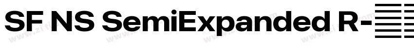 SF NS SemiExpanded R字体转换 SF NS SemiExpanded R字体转换